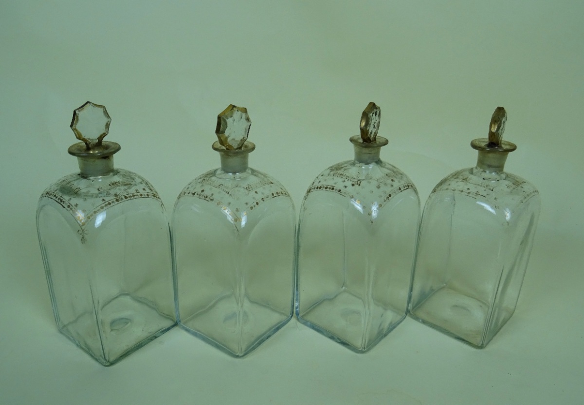 Antique Georgian Glass Spirit Decanters